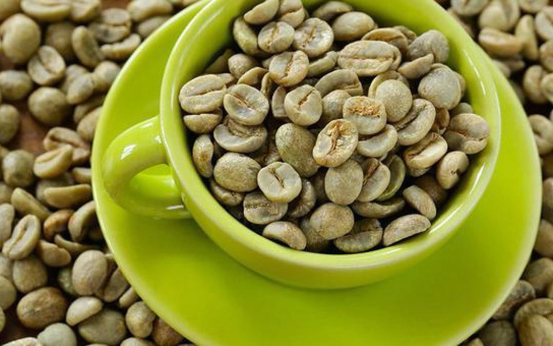 Kafferoster, gröna kaffebönor, råa kaffebönor, orostade kaffebönor