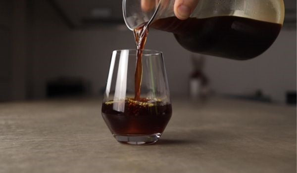 Poção fria, café fresco