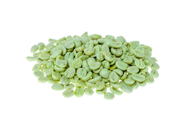 green coffee beans, raw coffee beans, unroasted coffee beans