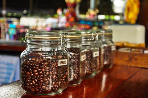 store coffee beans